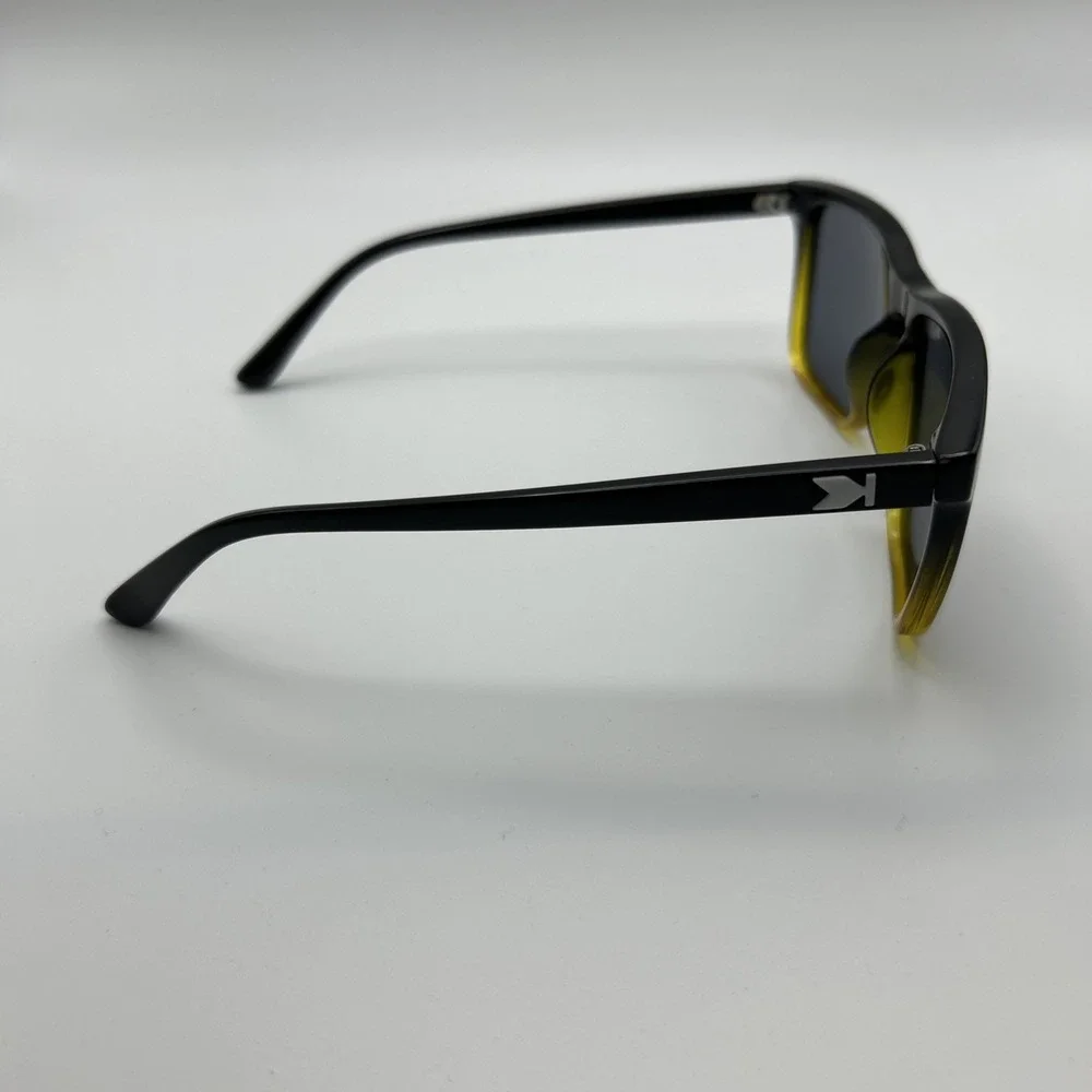 Knockaround Fast Lanes Sunglasses Black Fade To Brown Polarized Used